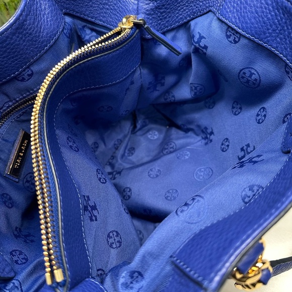 Tory Burch Harper Royal Blue Crossbody Shoulder Tote Bag EUC - Picture 13 of 14